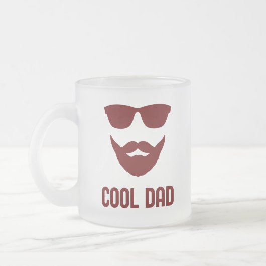 Cooler Vater Bester VATER Stilvolles Geschenk für Mattglastasse (Links)