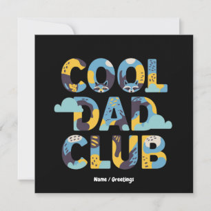 Cooler Vater Club Funny Vatertag Geburtstagsgesche Einladung