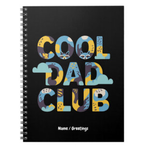 Cooler Vater Club Funny Vatertag Geburtstagsgesche Notizblock