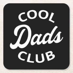 Cooler Vater Club I Rechteckiger Pappuntersetzer