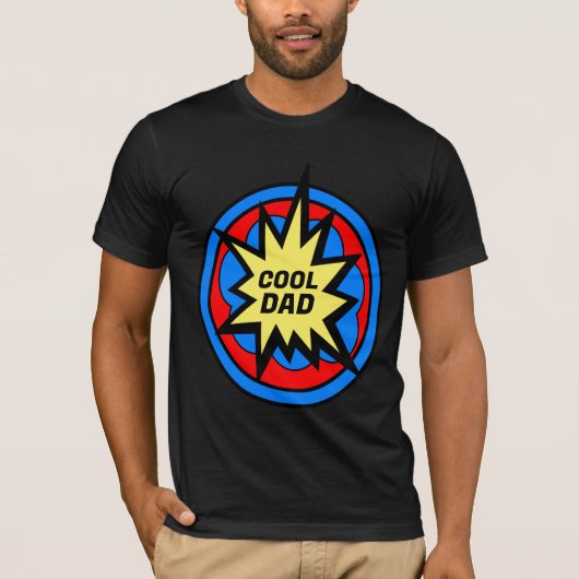 COOLER VATER COMIC BUCH STYLE T - SHIRT (Vorderseite)