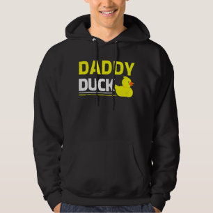 Cooler Vater Daddy Duck Vatertag Rubber Duckling Hoodie