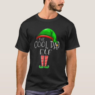 Cooler Vater Elf Familie Matching Weihnachtsgruppe T-Shirt