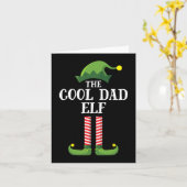 Cooler Vater Elf Matching Familiengruppe Weihnacht Karte (Gelbe Blume)