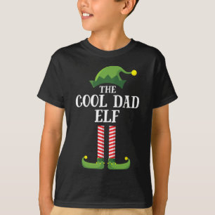 Cooler Vater Elf Matching Familiengruppe Weihnacht T-Shirt