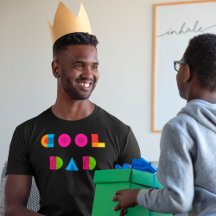 Cooler Vater Farbige geometrische Typografie schwa