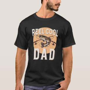 Cooler Vater Fisch im Freien T-Shirt