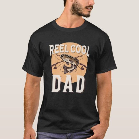 Cooler Vater Fisch im Freien T-Shirt (Vorderseite)