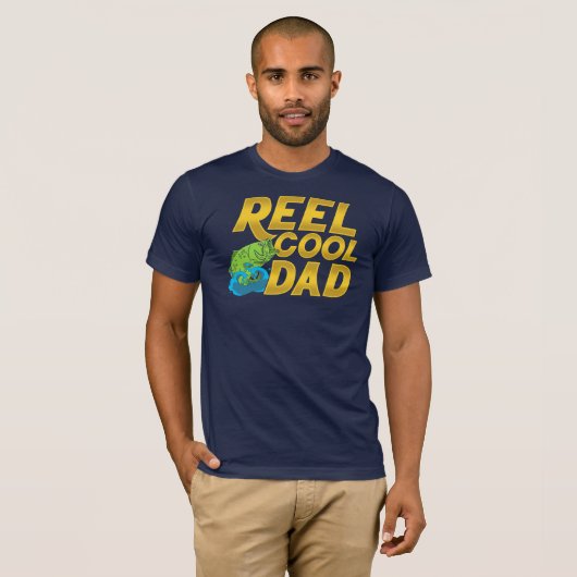 Cooler Vater Fischen T-Shirt (Vorne ganz)
