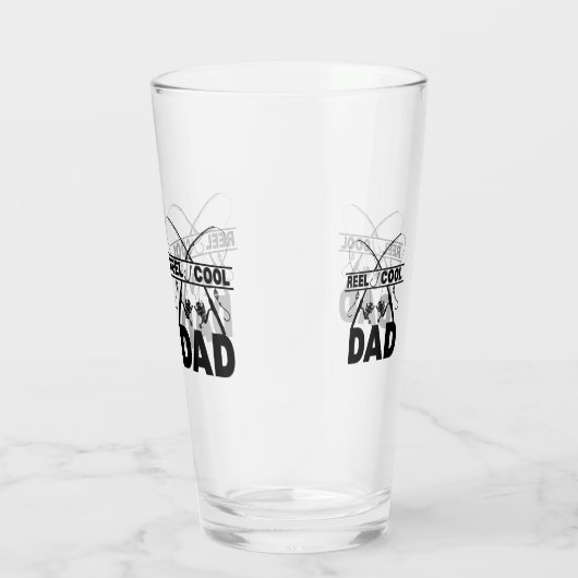 Cooler Vater Fischerei T-Shirt Glas (Rechts)