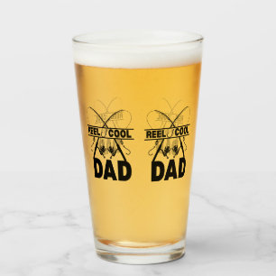 Cooler Vater Fischerei T-Shirt Glas