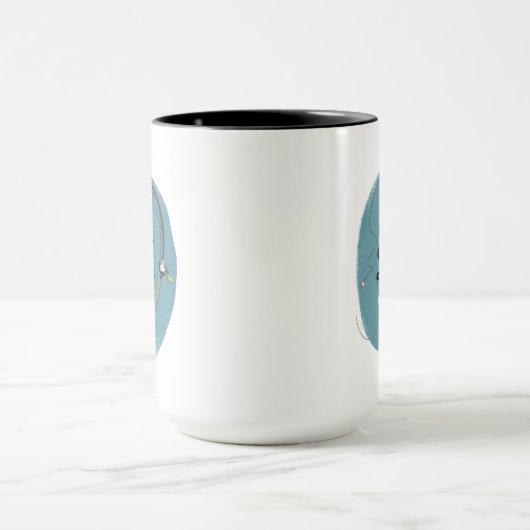 Cooler Vater Fischerei Tasse (Zentrum)