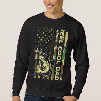 Cooler Vater Fisherman Father Patriotic Fishing S Sweatshirt