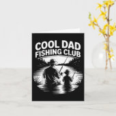 Cooler Vater Fishing Club T-Shirt zum Vater am See Karte (Gelbe Blume)