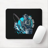 Cooler Vater Funny Skeleton Fishing Vater Vater's Mousepad (Mit Mouse)