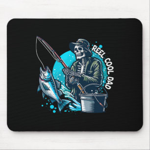 Cooler Vater Funny Skeleton Fishing Vater Vater's Mousepad