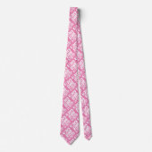 Cooler Vater Funny Typografy Pattern Pink Neck Tie Krawatte (Vorderseite)