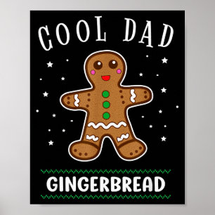 Cooler-Vater-Gingerbread-Man-Keks-Familien-Weihnac Poster