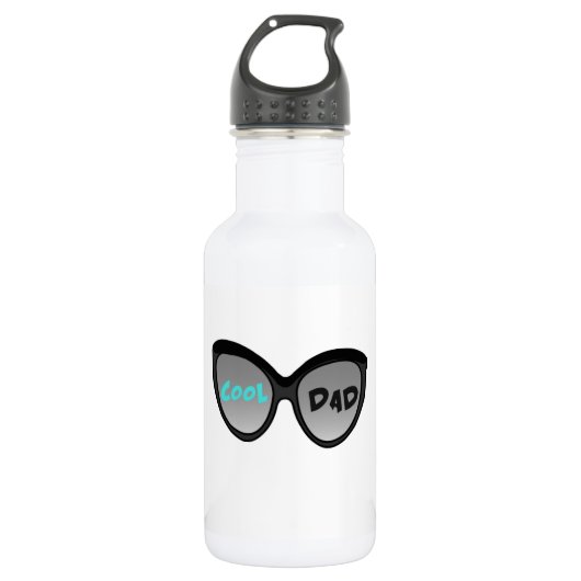 Cooler Vater Glasse Edelstahlflasche (Vorderseite)