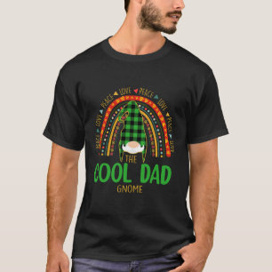 Cooler Vater Gnome Rainbow Matching Family Peace L T-Shirt