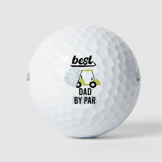 cooler Vater Golfer, bester Papa par Golfball (Vorderseite)