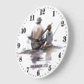 Cooler Vater Große Wanduhr (Winkel)