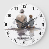 Cooler Vater Große Wanduhr (Vorderseite)