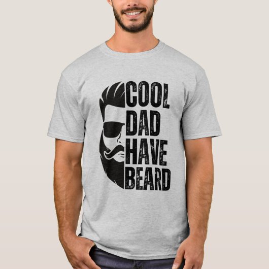 Cooler Vater hat Bart 2 T-Shirt (Vorderseite)