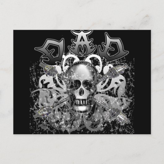 Cooler VATER in Schmiedeeisen und -geschenken Postkarte (Vorderseite)