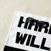 Cooler Vater Individuelle Name Moderne Schwarz-Wei Strandtuch (Beispiel)