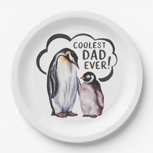 Cooler Vater je Pappteller (Vorderseite)