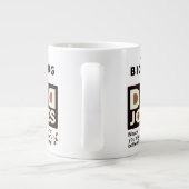 Cooler Vater-Jokes Design-Text Jumbo-Tasse (Rückseite)