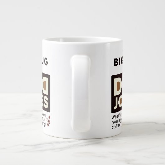 Cooler Vater-Jokes Design-Text Jumbo-Tasse (Rückseite)