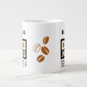 Cooler Vater-Jokes Design-Text Jumbo-Tasse (Vorderseite)