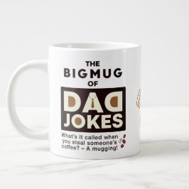 Cooler Vater-Jokes Design-Text Jumbo-Tasse