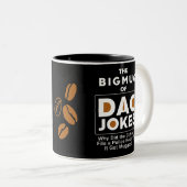 Cooler Vater-Jokes Design-Text Zweifarbige Tasse (VorderseiteRechts)