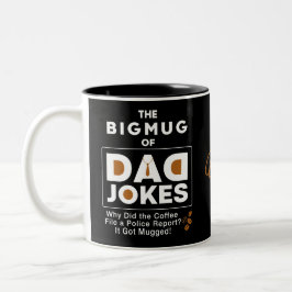 Cooler Vater-Jokes Design-Text Zweifarbige Tasse