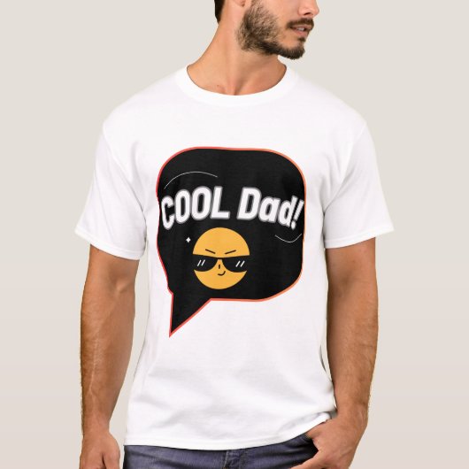 "Cooler Vater" Lächelbuch Inspiriert Illustration T-Shirt (Vorderseite)