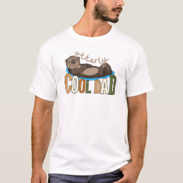 Cooler Vater Otter Pun Vatertag T-Shirt
