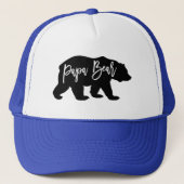 Cooler Vater Papa Bear Truckerkappe (Vorderseite)