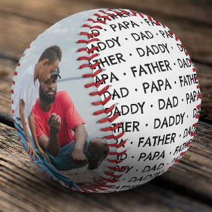 Cooler VATER, PAPA, VATER, DADDY - 2 Foto-Andenken Baseball