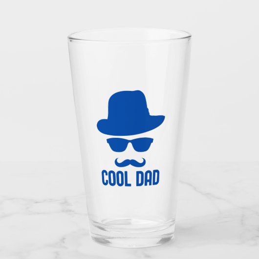 Cooler Vater | Sie können die Grafikfarbe ändern Glas (Vorderseite)