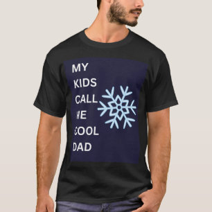 Cooler Vater Snowflake Grafik Vater Tag T-Shirt