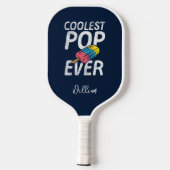 Cooler Vater Sommerpopulation Personalisiert Pickleball Schläger (Rückseite)