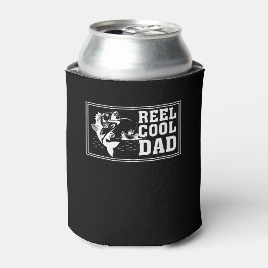 Cooler Vater Sprichwort Angeln Vater Geschenke Dosenkühler (Kanne Vorderseite)