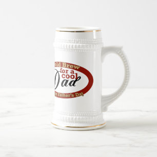 Cooler Vater Tag des Vaters Bierglas