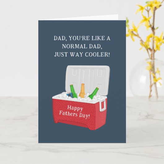 Cooler Vater Vatertag Karte (Gelbe Blume)