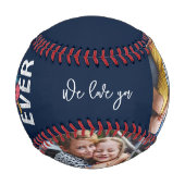 Cooler Vater Vatertag Kinder Fotos Personalisiert Baseball (Vorderseite)