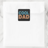 Cooler Vater Vatertag Neon Typografie | Aufkleber (Tasche)