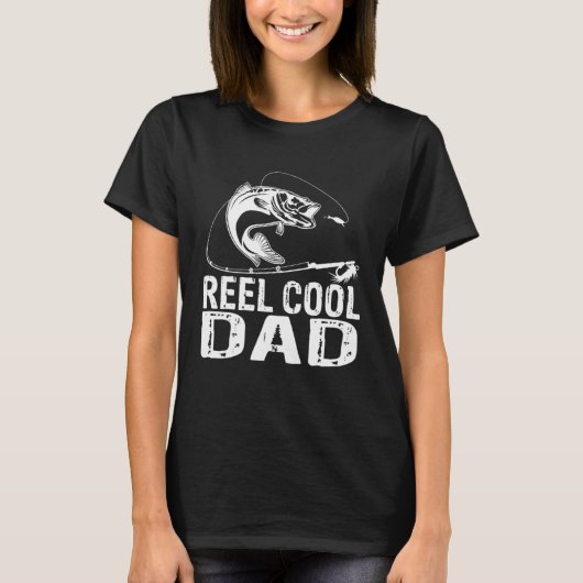 Cooler Vater Vatertag oder Fischen T-Shirt (Vorderseite)